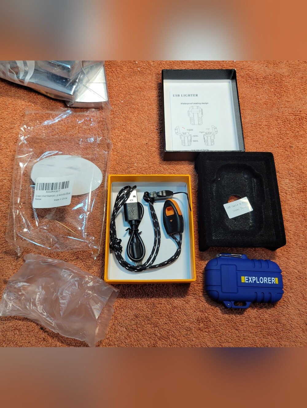 New Explorer Waterproof Rechargeable USB Lighter
